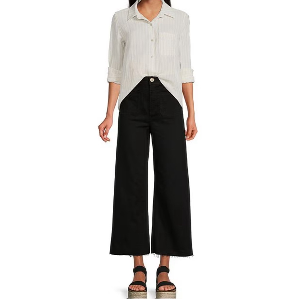 Dillards high rise crop denim